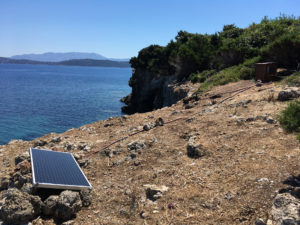 A fourth prototype was installed in a new cave in the Ionian Sea © Octopus Foundation